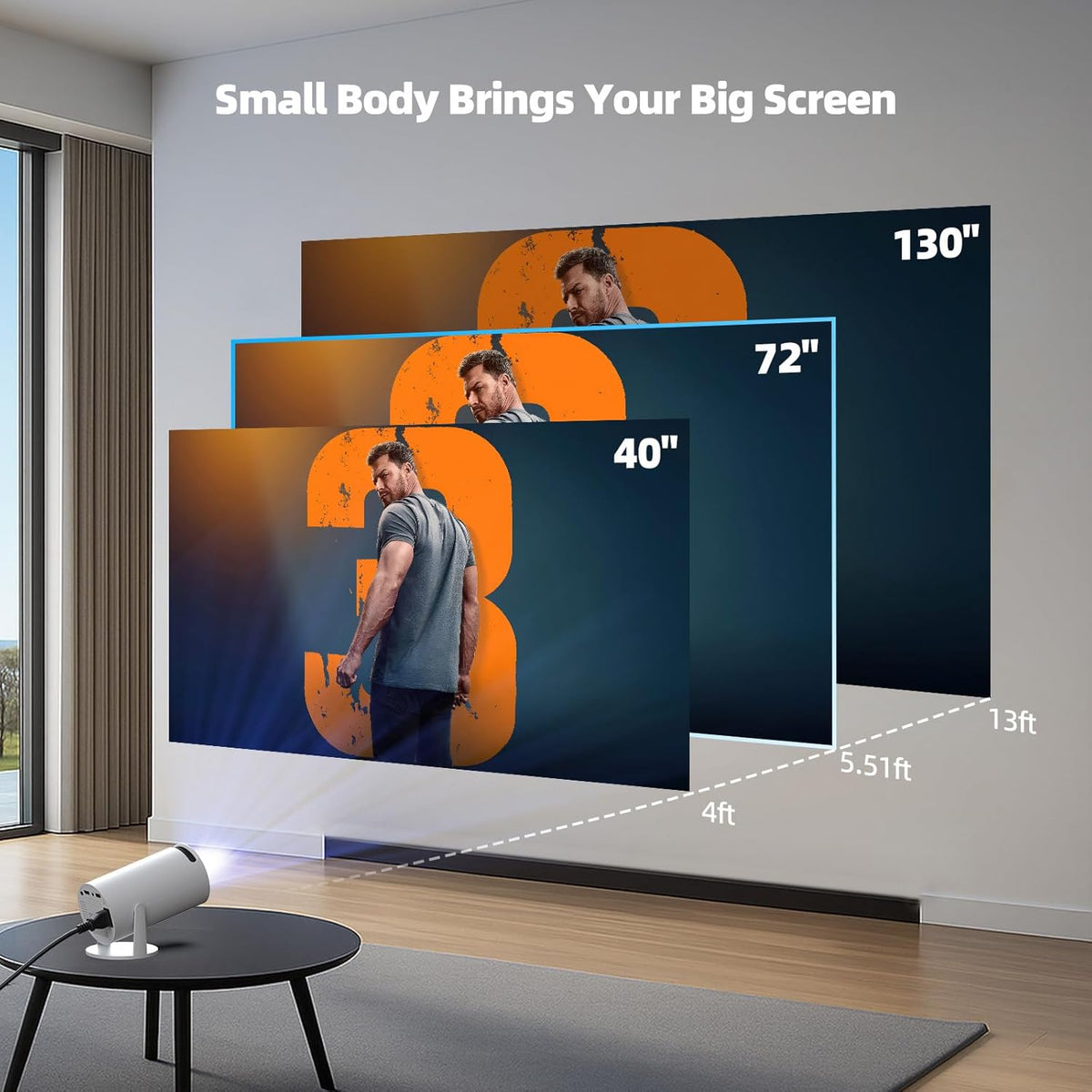 Lakatarina Smart Mini Projector 4K