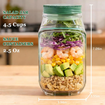Portable Salad Pod with Side-Opening Lid – Perfect for Work, Travel & Outdoors