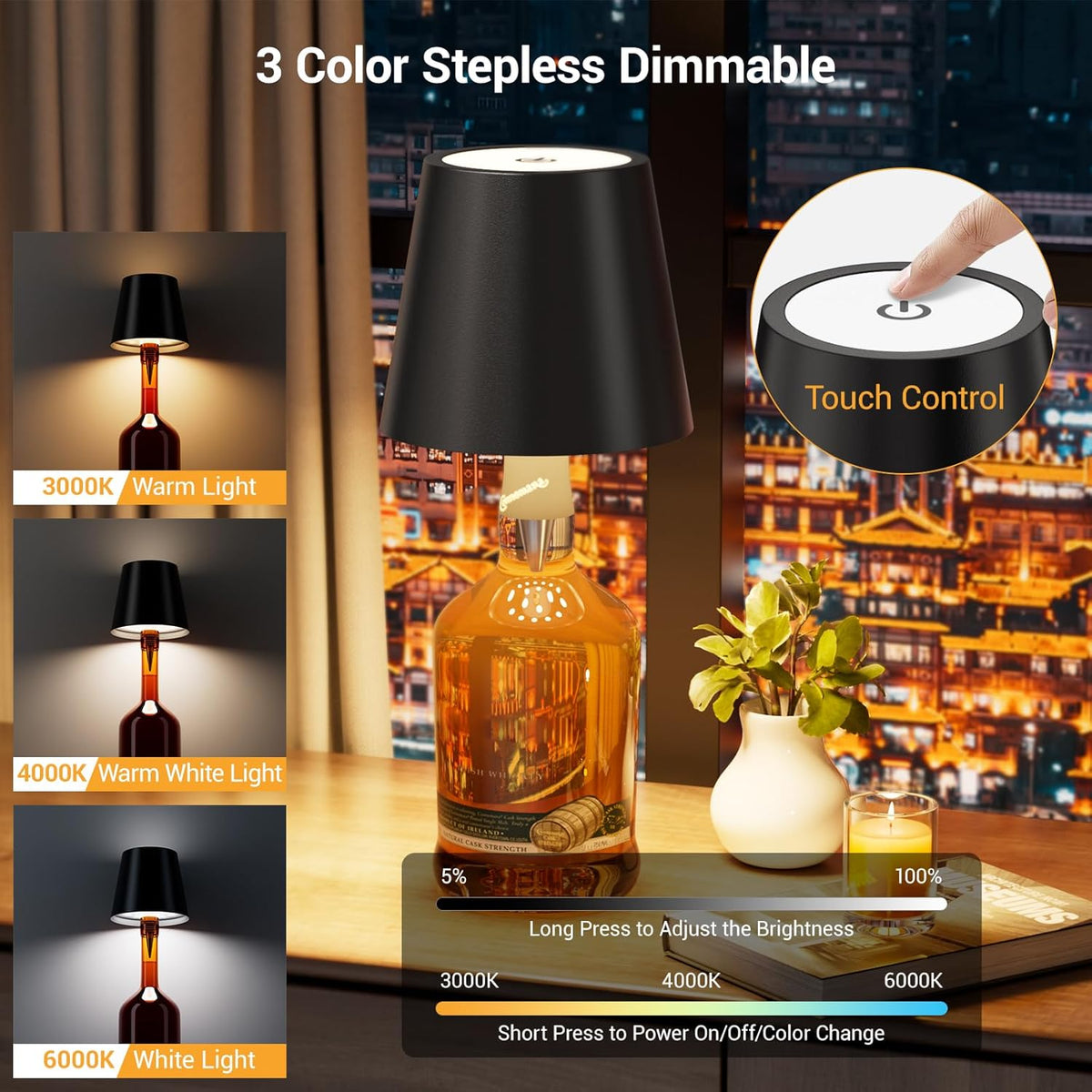 AURA LED Bottle Lamp