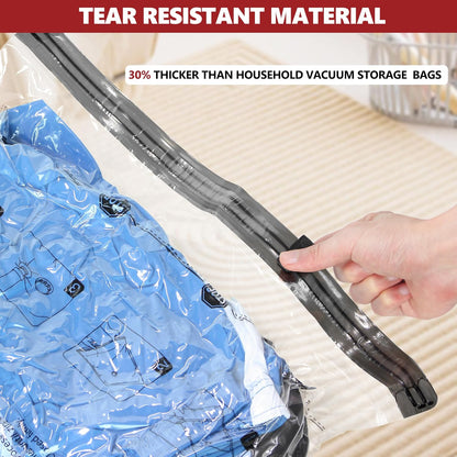 Travel Compression Vacuum Bags with Pump ( 8Pcs Bag Combo)