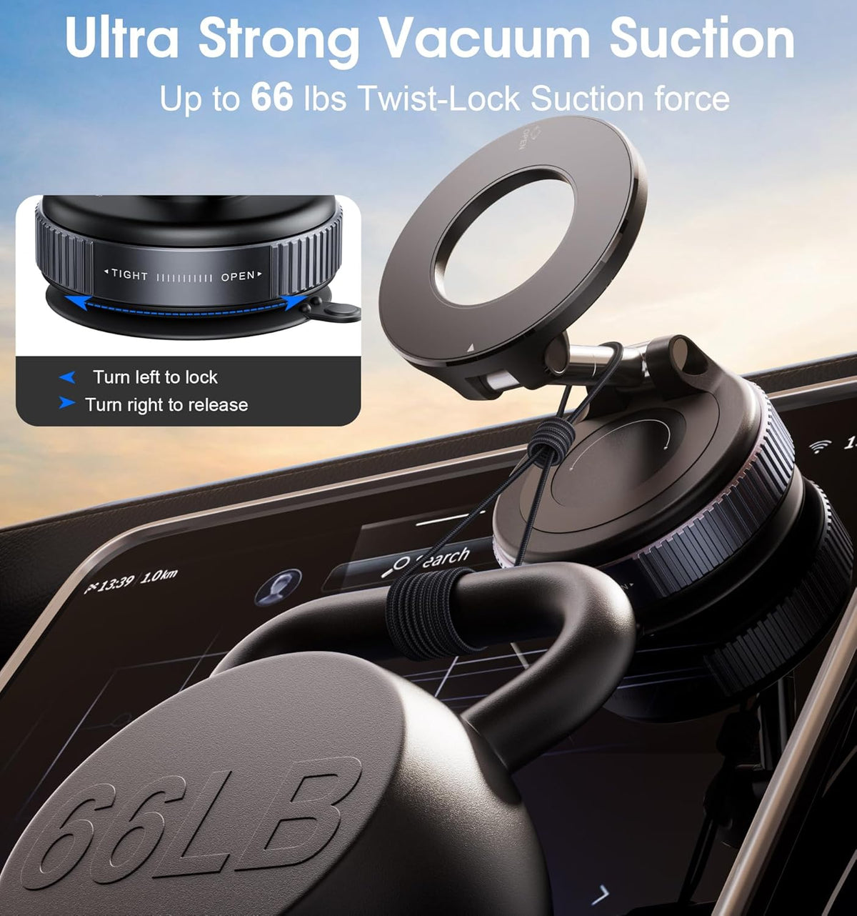 360° Magnetic Suction Phone Mount