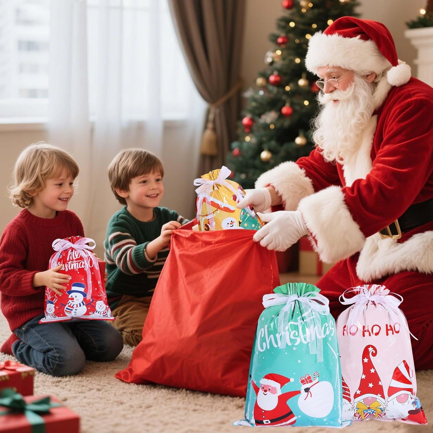 Christmas Foil Gift Bags