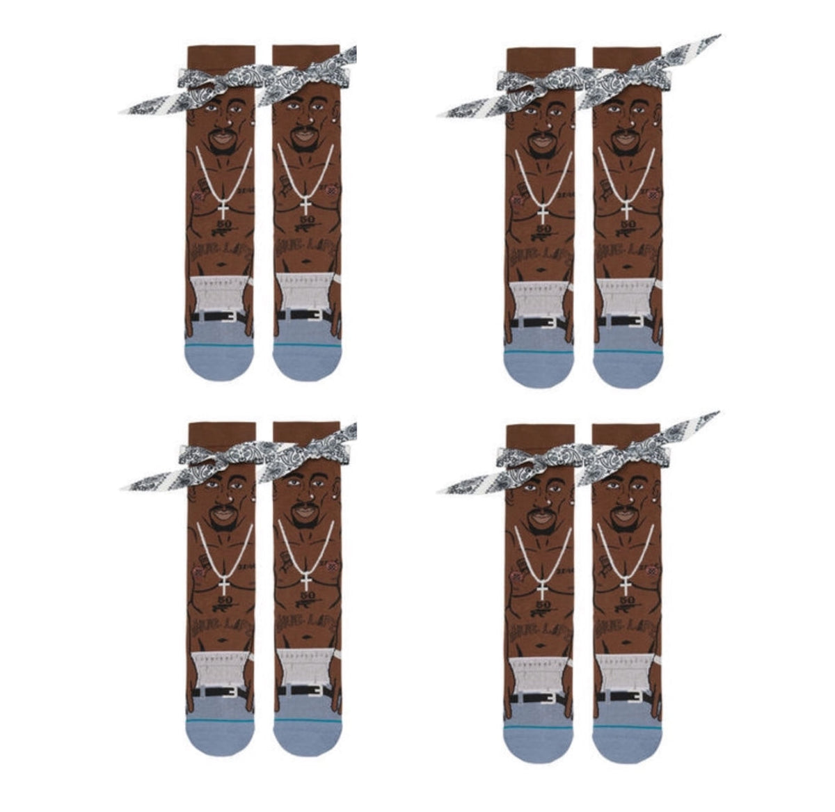 TUPAC CREW SOCKS