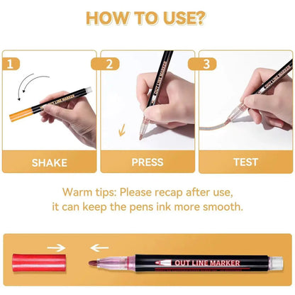 Double Line outline Markers!