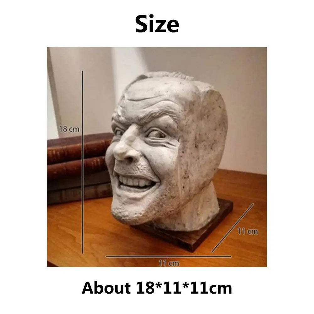 Horror-Themed Resin Bookend – Creepy Decorative Sculpture
