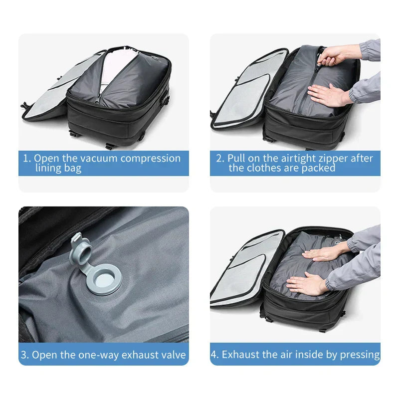 Compression Backpack with Vacuum Function