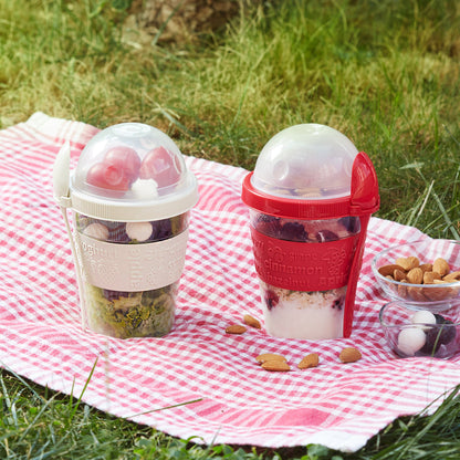 Crystalia Yogurt Cups with Lids, Set of 2