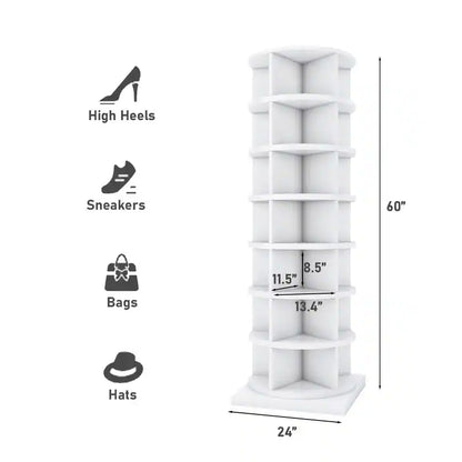 360° ROTATING SHOE CABINET