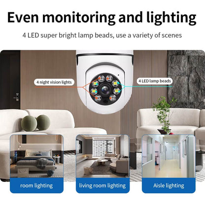 360° SURVEILLANCE CAMERA BULB