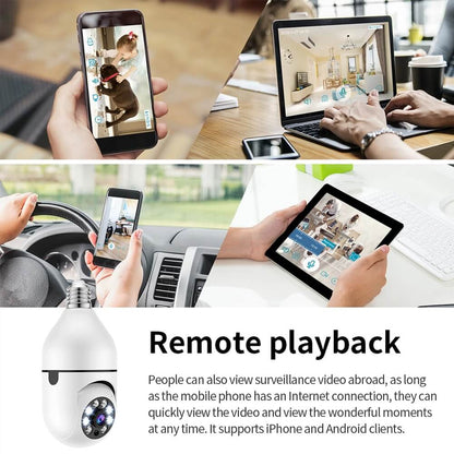 360° SURVEILLANCE CAMERA BULB